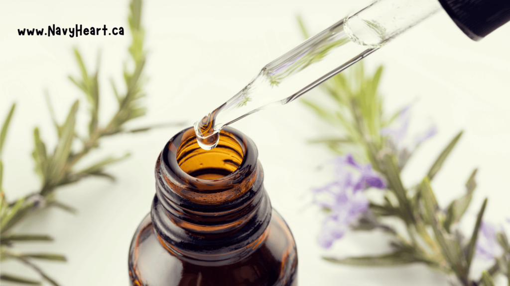 Mixing essential oils for home sprain remedy