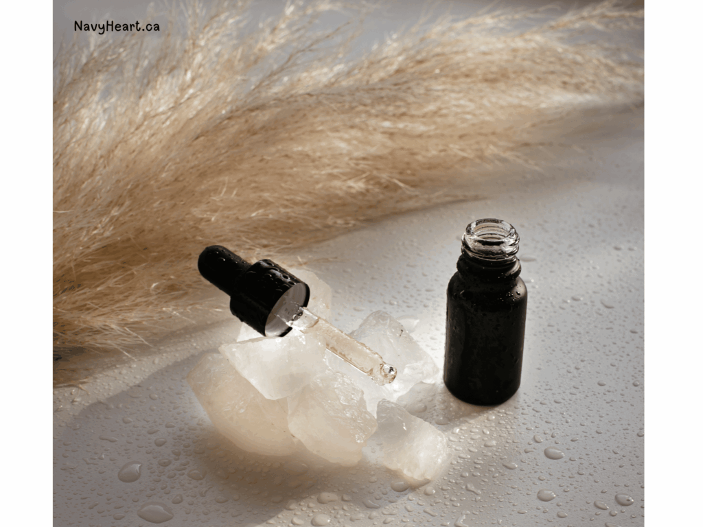 Dropper essential oil bottle with mixed oils for tick & flea repellent