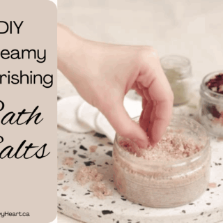 DIY Creamy Nourishing bath salts finely ground