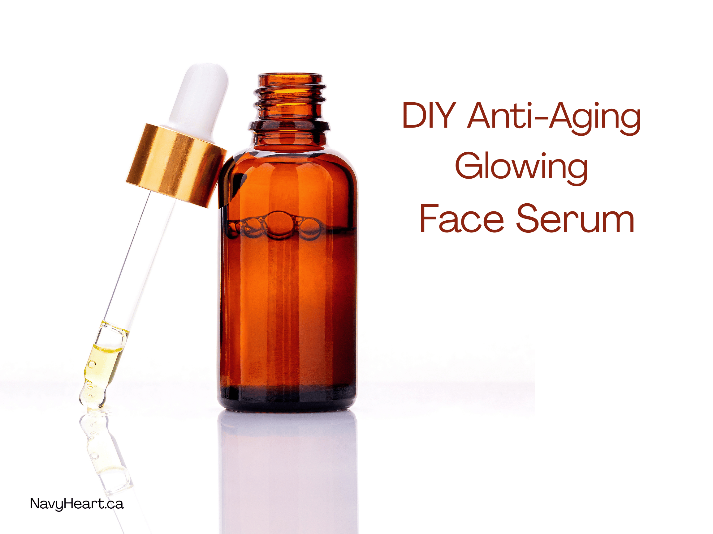 Anti Aging face serum essential brown dropper bottle