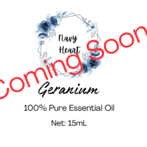 Navy Heart Geranium Essential Oil