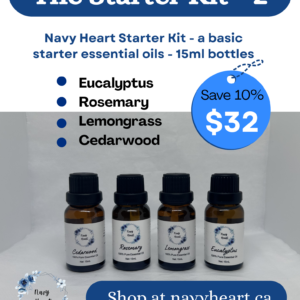 navy heart essential oils starter kit #2 Bundle