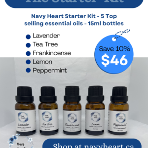 Start up kit bundle lavender peppermint tea tree lemon frankincense